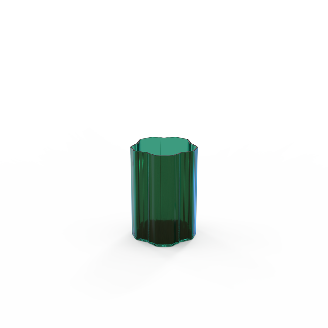 Emerald Seagrape Water Glass